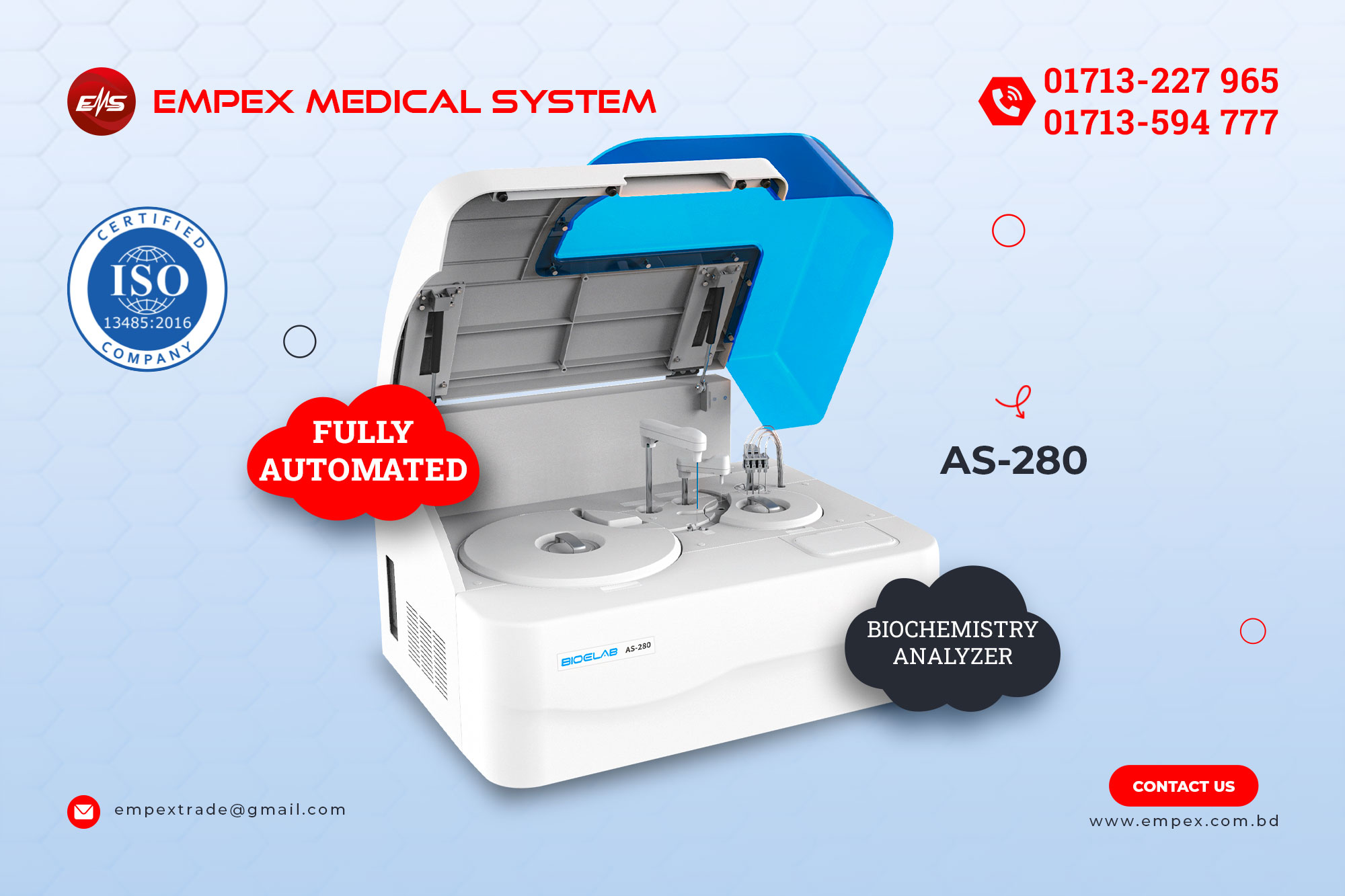 Fully Auto Biochemistry Analyzer AS-280