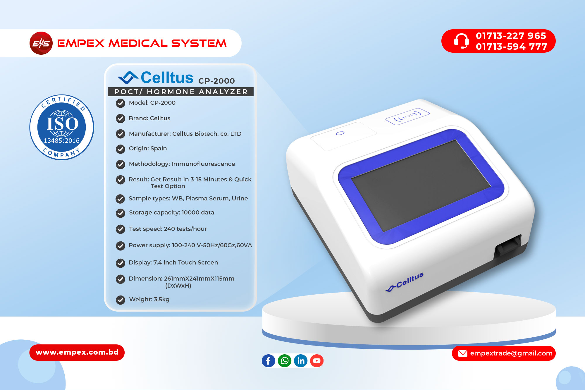 POCT/Hormone Analyzer CP-2000